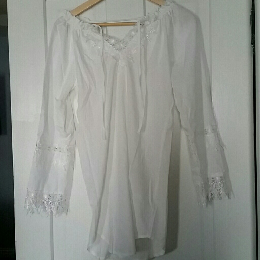 White midi dress